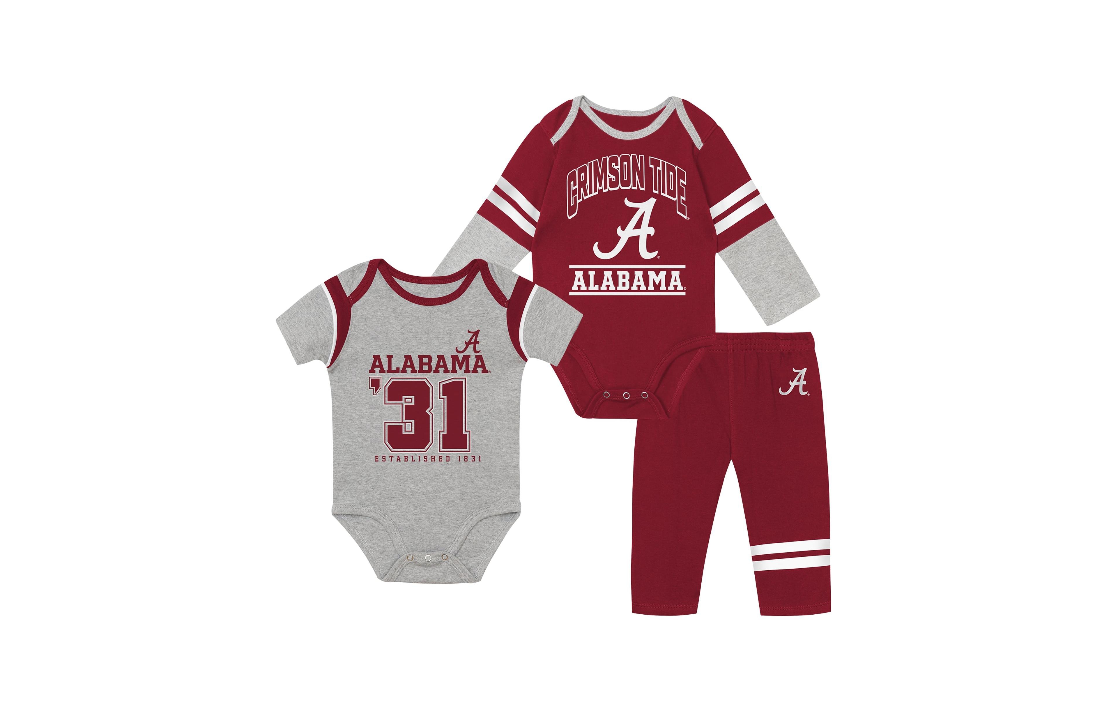 Outerstuff Boys' and Girls' American League Cotton-Blend Bodysuits and Pants, 3-Piece Set