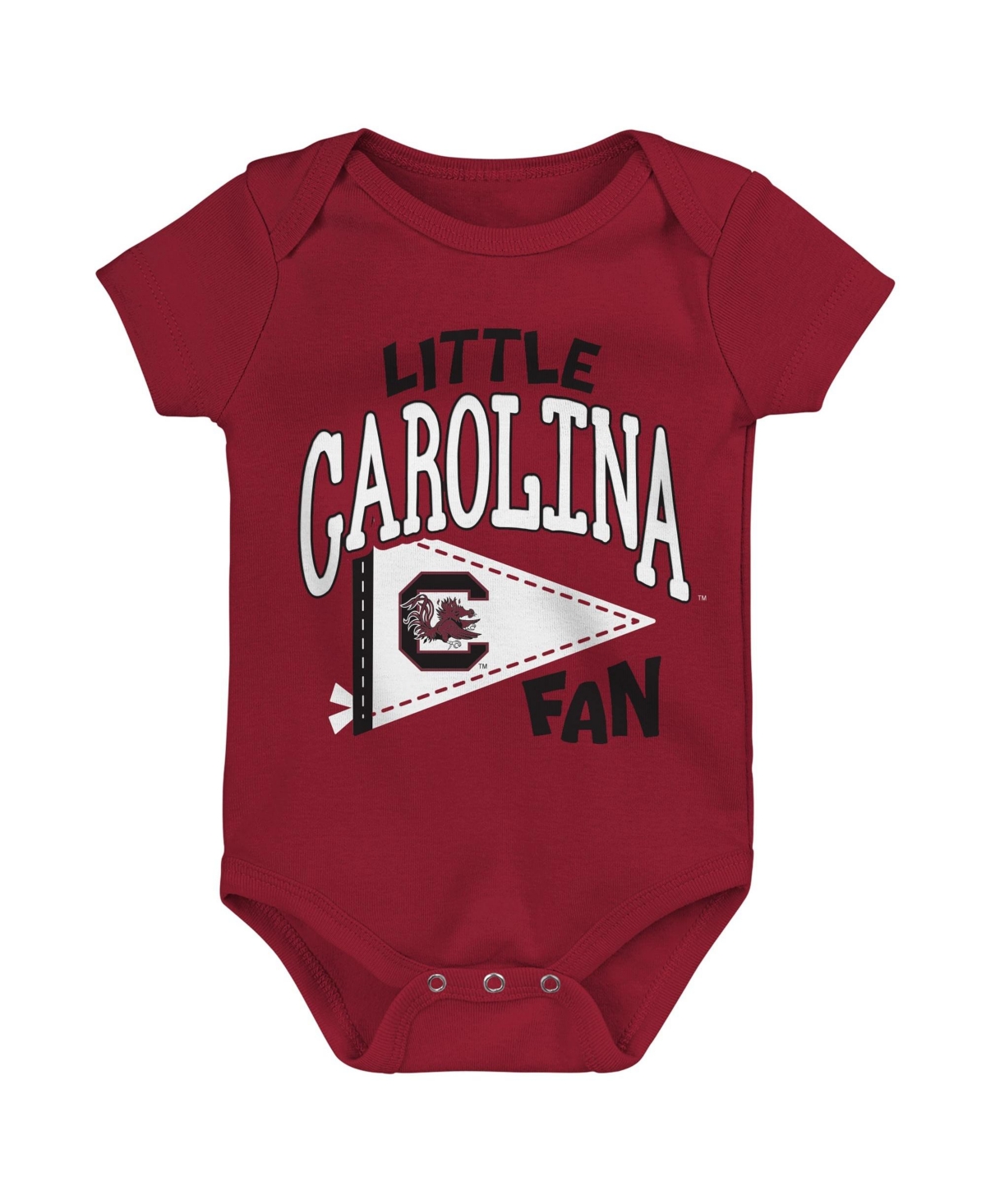 Outerstuff Boys' and Girls' Little Banner South Carolina Gamecocks Short-Sleeve Bodysuit