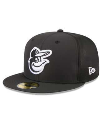 Big Boys and Girls Black Baltimore Orioles Batting Practice 59FIFTY Fitted Hat