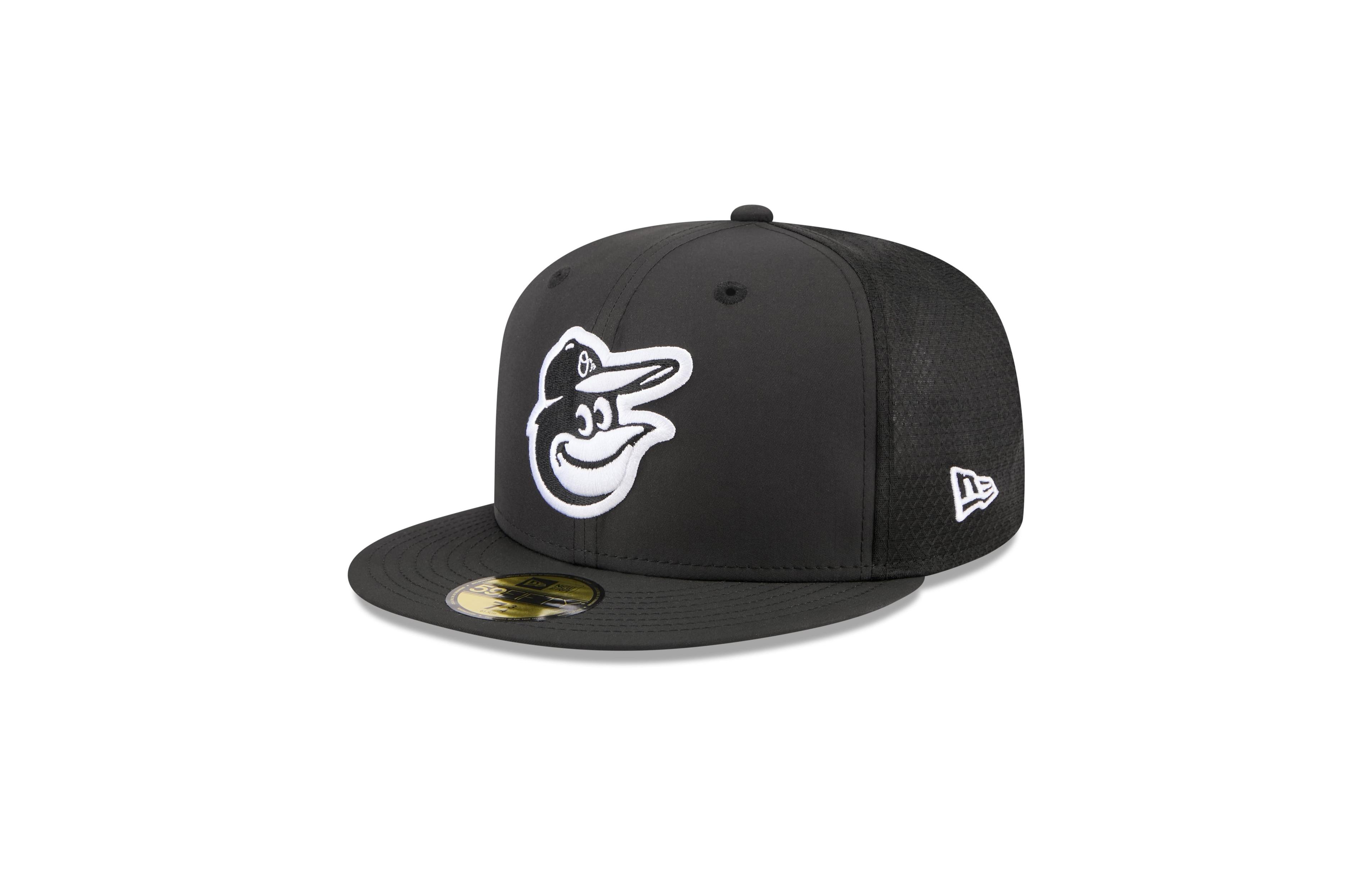 New Era Big Boys' and Girls' Black Baltimore Orioles Batting Practice 59FIFTY Fitted Hat