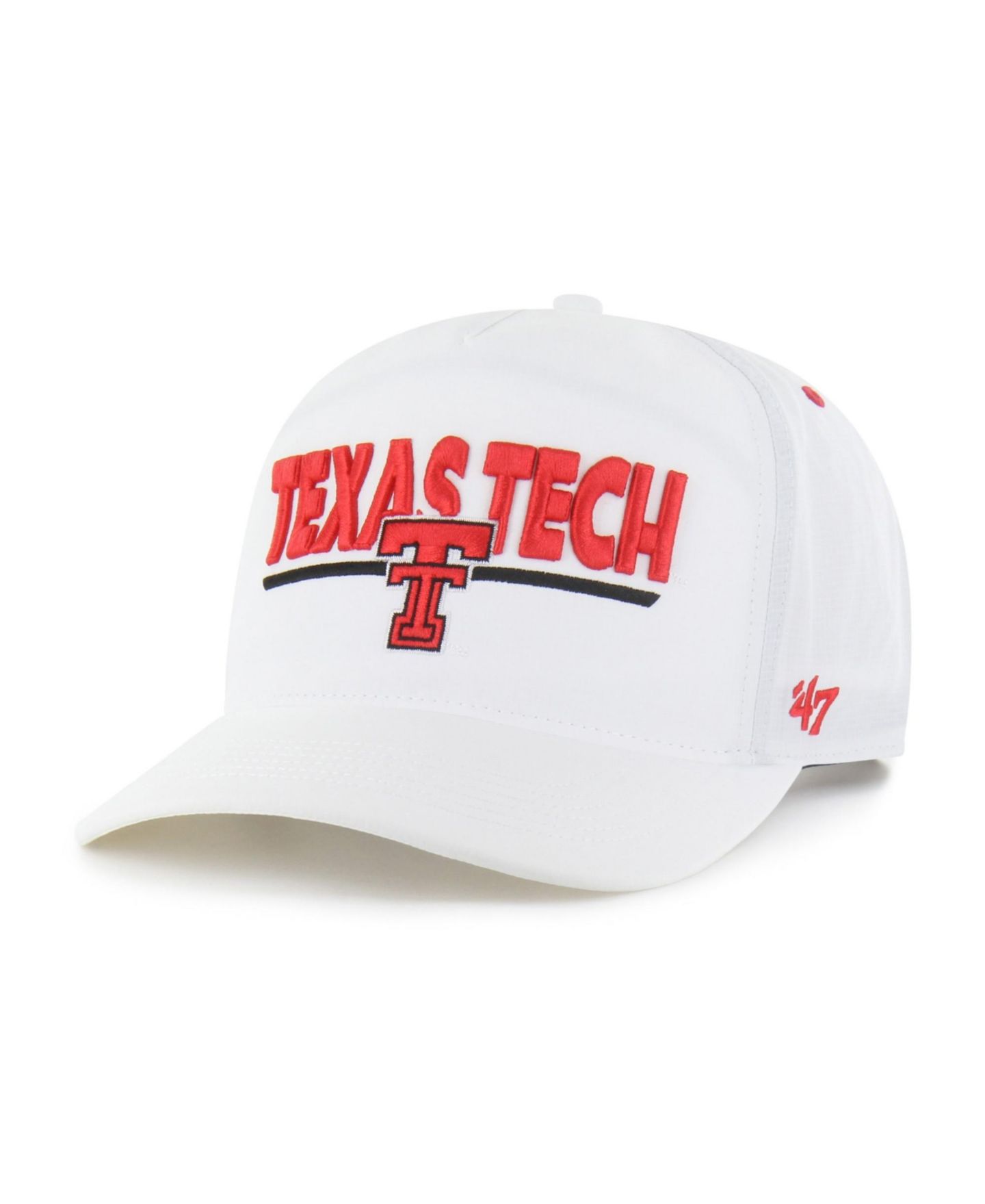 Кепка '47 Brand White Texas Tech Red Raiders brrr° Expressway Hitch Adjustable Hat — фото 1