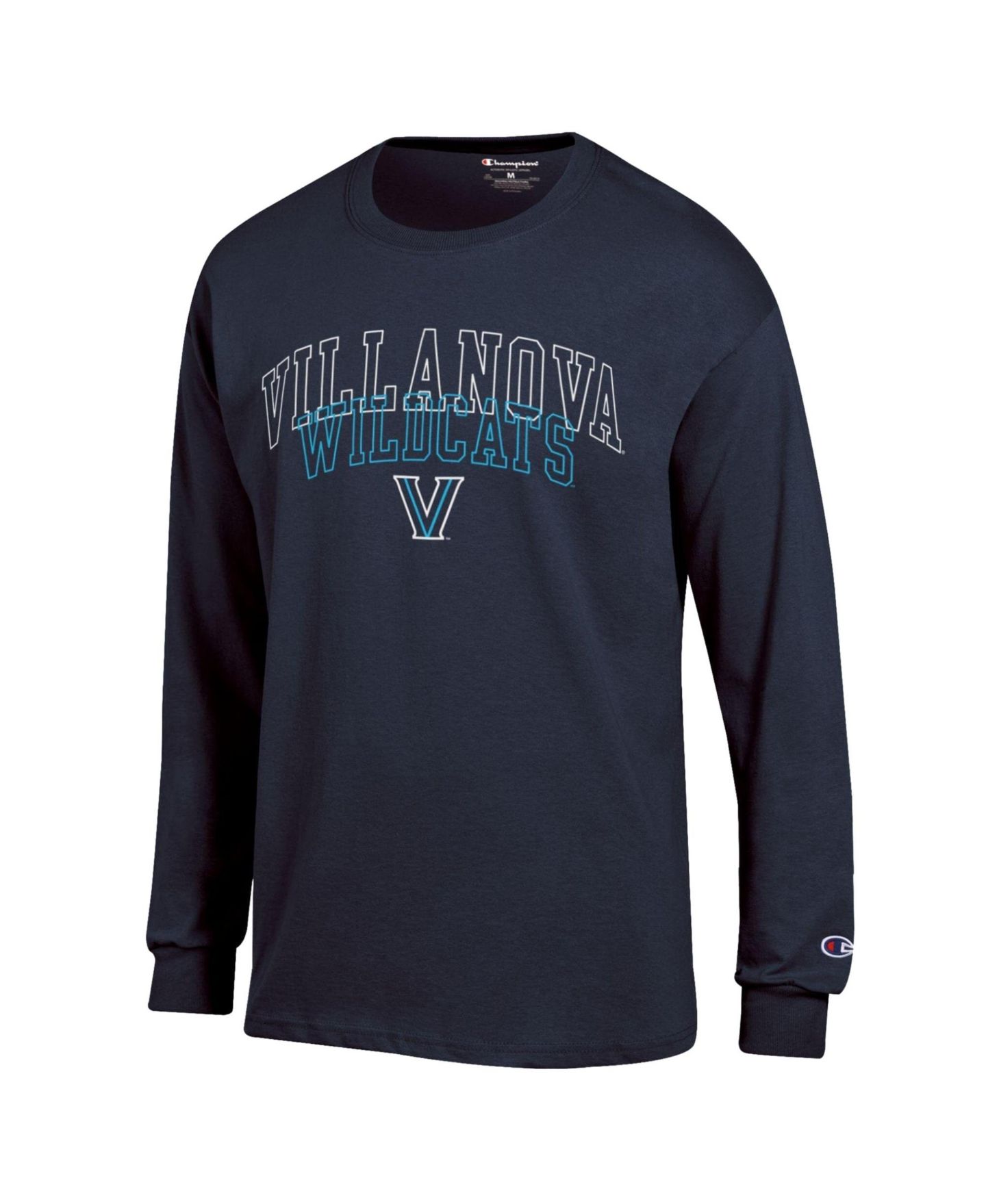 Мужская футболка Champion Navy Villanova Wildcats Team Long-Sleeve — фото 2