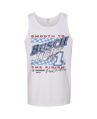 Men's  White Ross Chastain Smooth to the Finish Tank Top