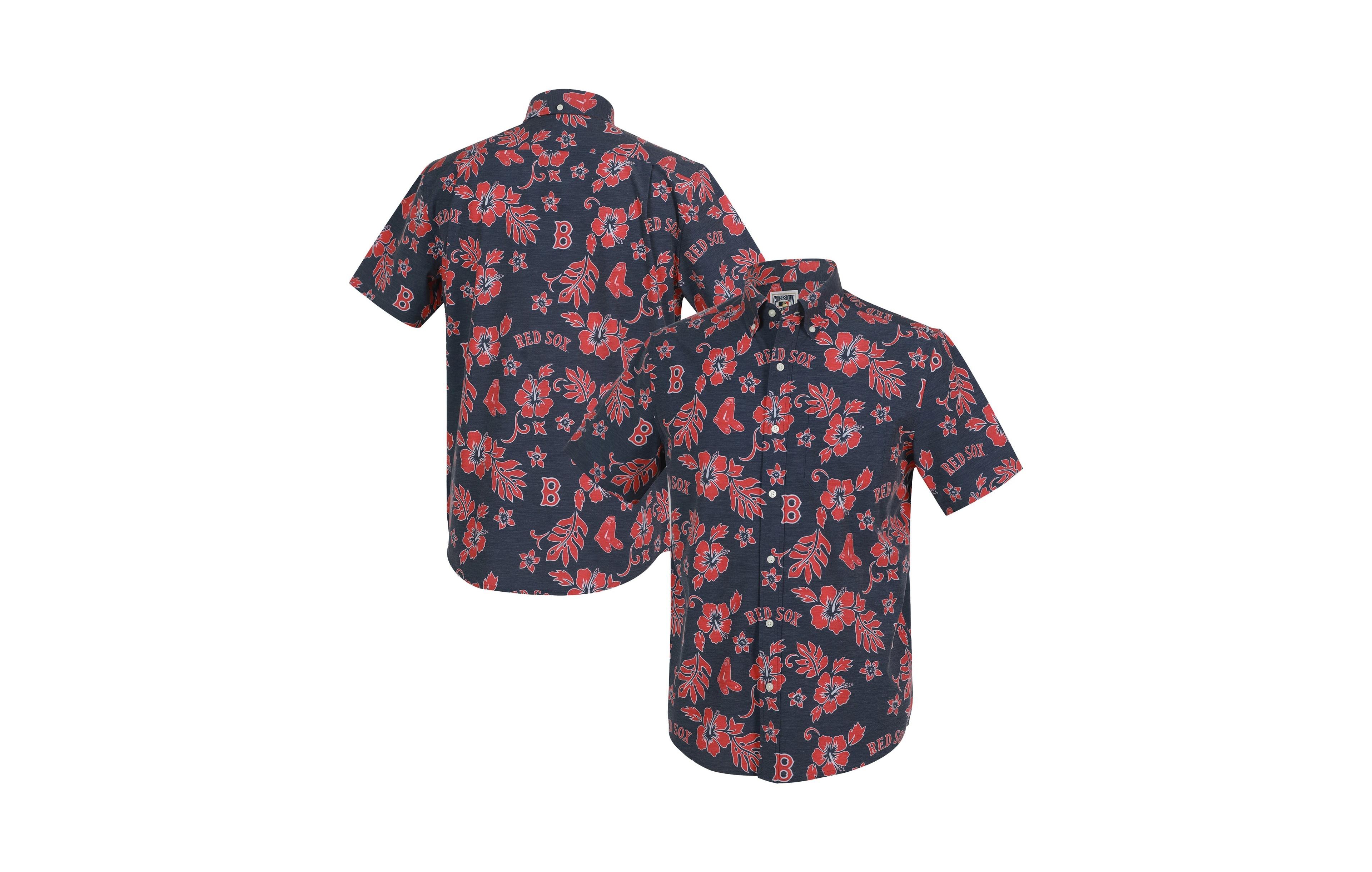 Reyn Spooner Men's Boston Red Sox Cooperstown Classic-Fit Short-Sleeve Shirt