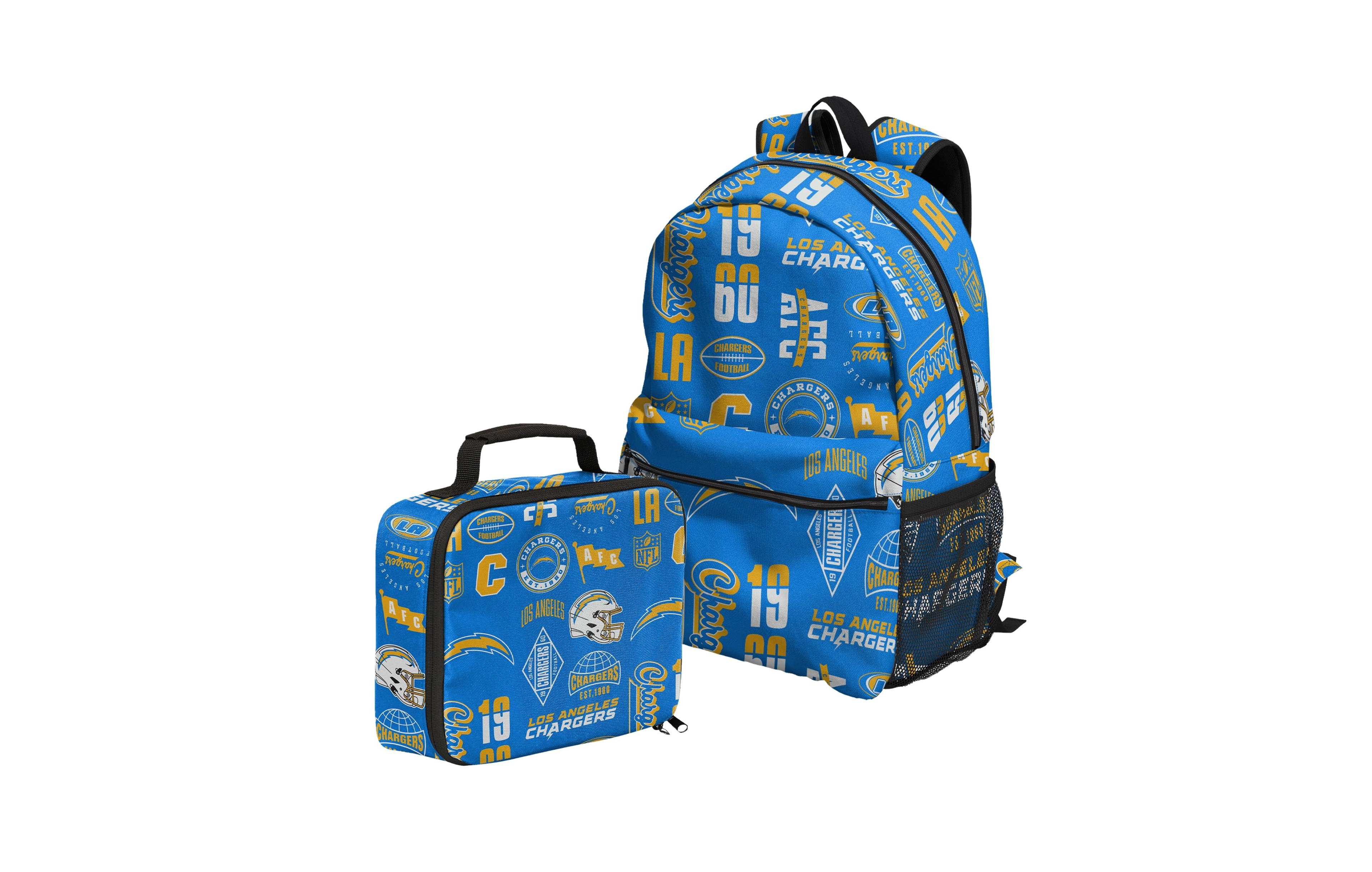 Outerstuff Sports Theme Adjustable Backpack and Lunch Box, 2-Piece Set