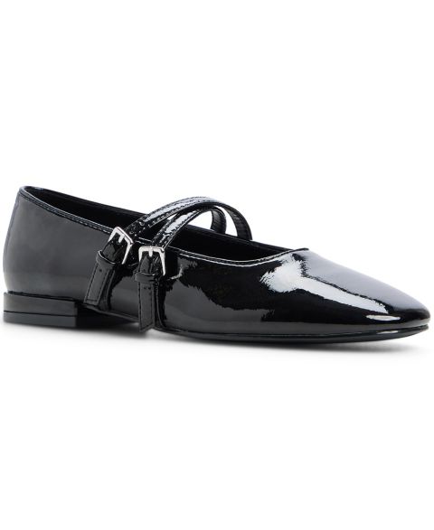 Женские балетки ALDO Elinora Mary Jane Flats, цвет: Чёрный лаковый
