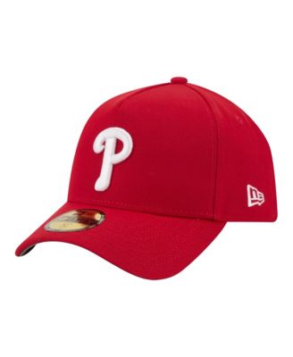 Men's  Red Philadelphia Phillies A-Frame 59FORTY Fitted Hat