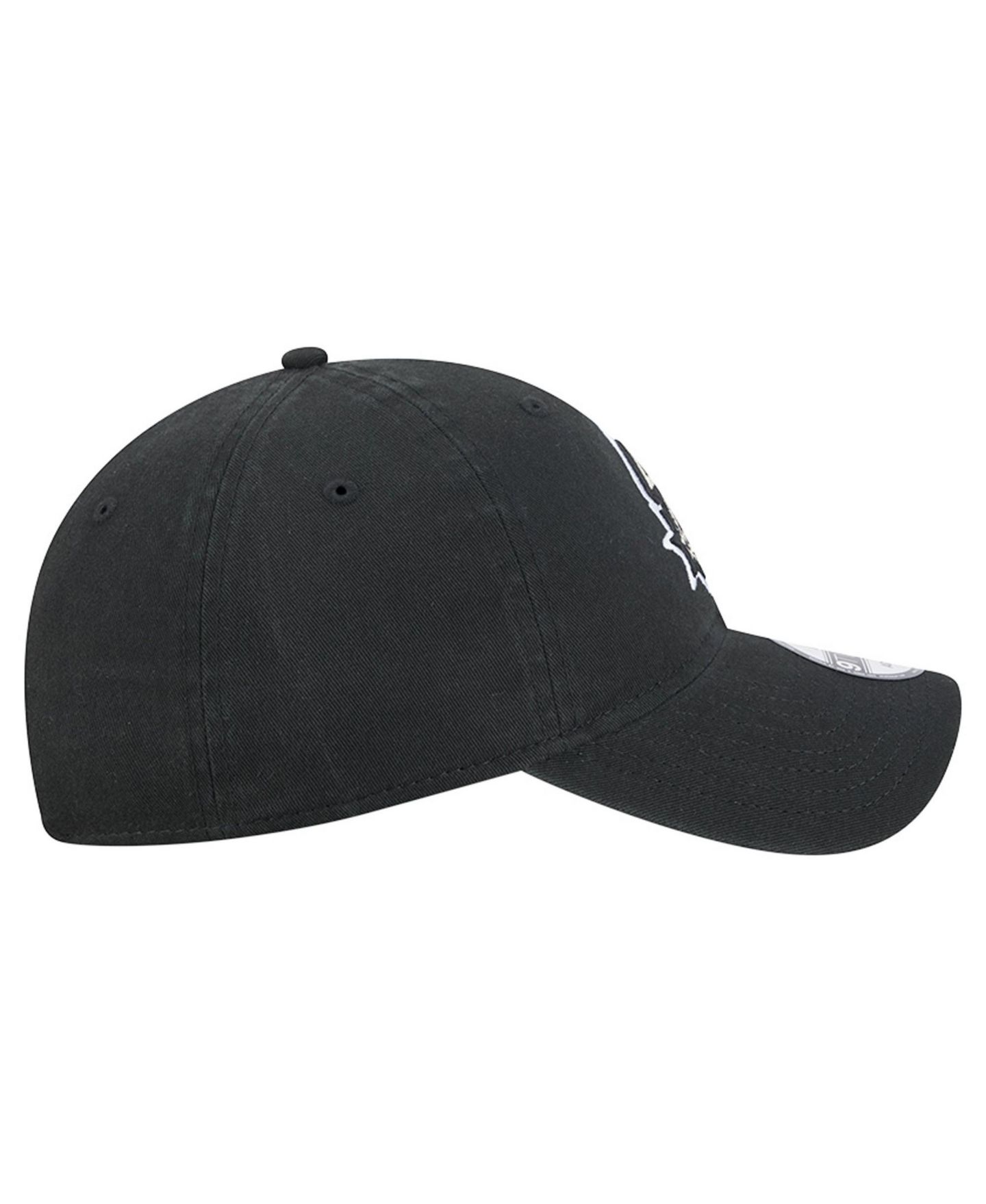 Мужская кепка New Era Black San Antonio Spurs Team 9TWENTY Adjustable Hat — фото 6