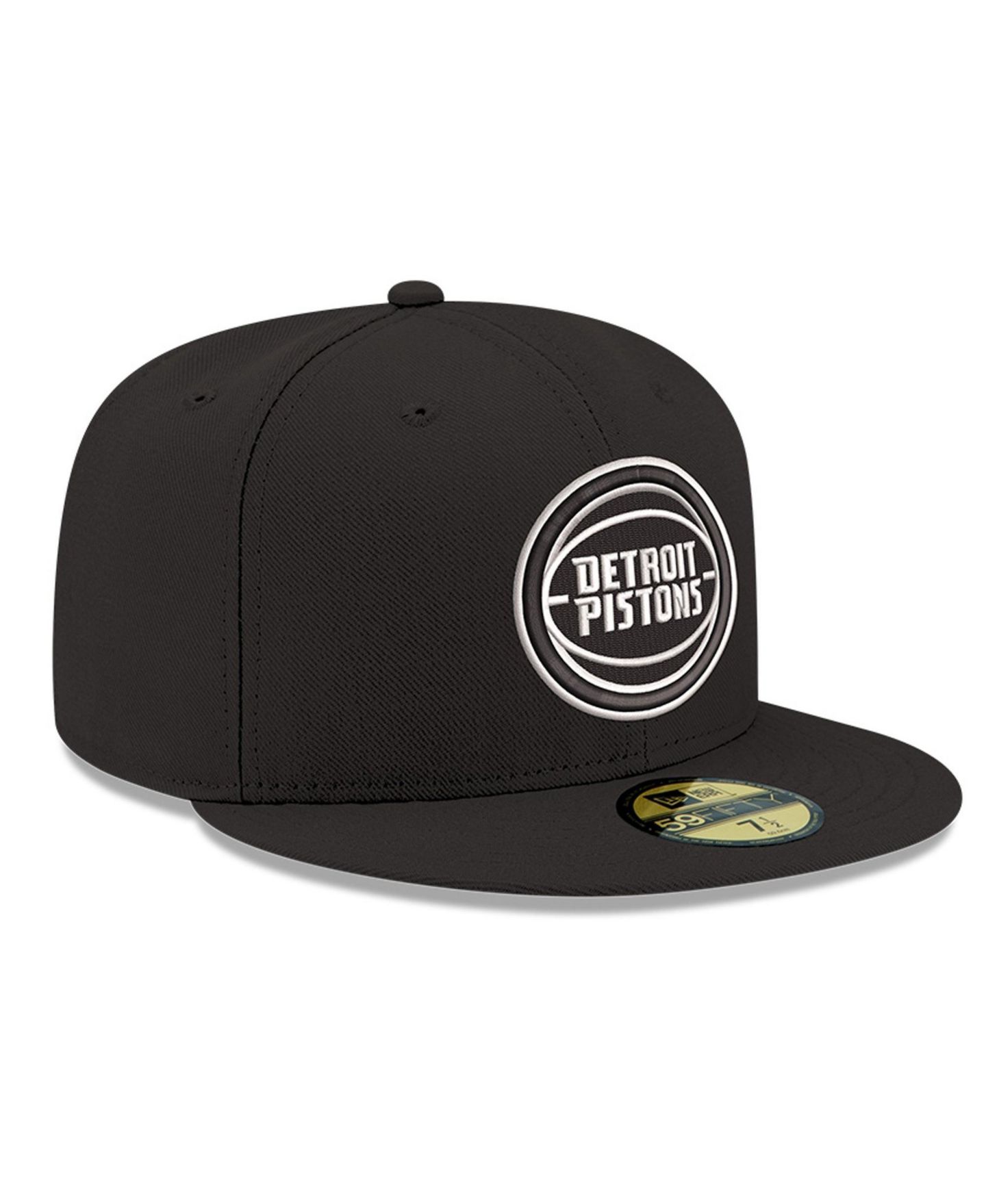 Мужская кепка New Era Black Detroit Pistons 59FIFTY Fitted Hat — фото 3
