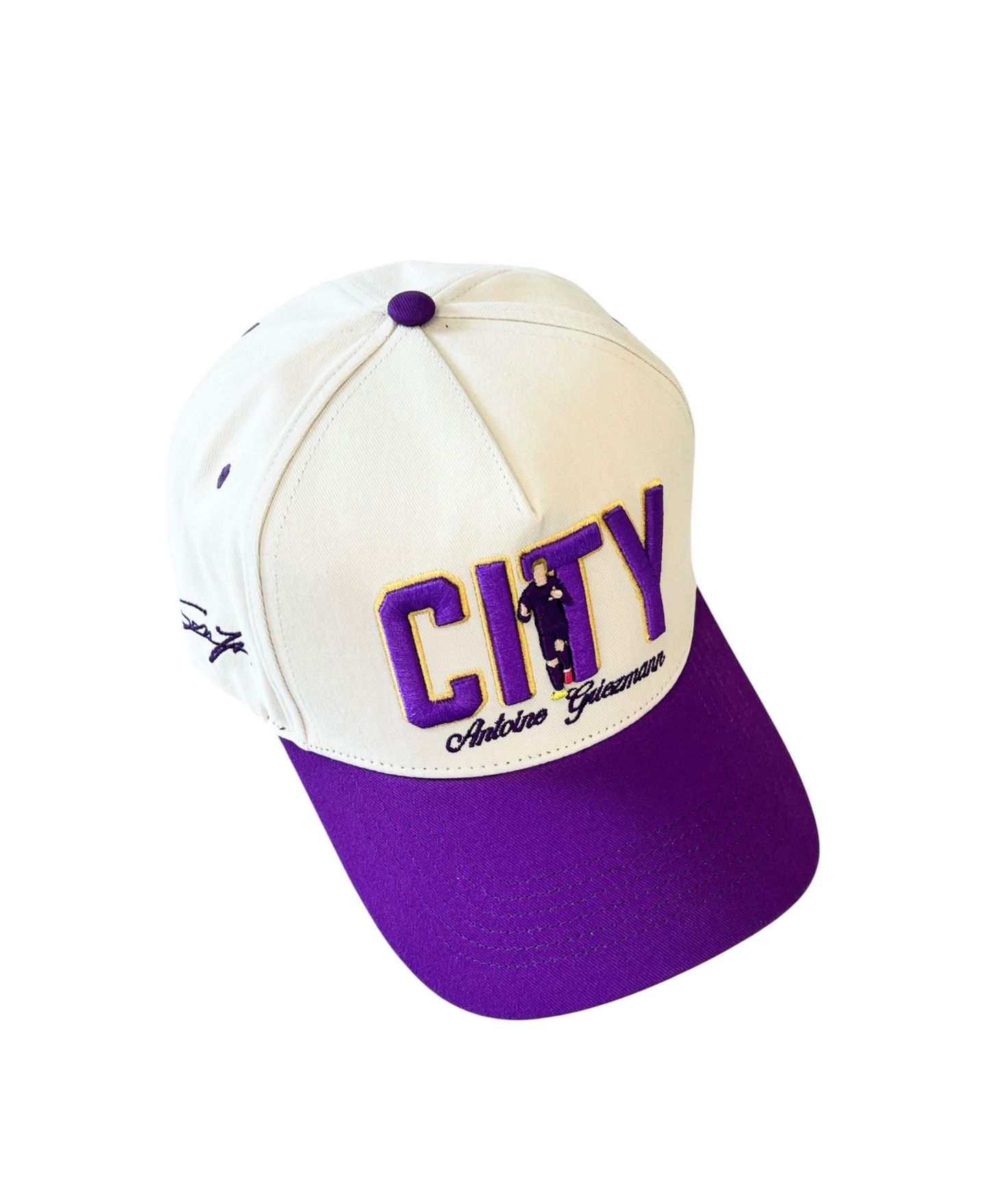 Кепка Talisman & Co Antoine Griezmann Cream/Purple Orlando City SC Adjustable Hat — фото 4