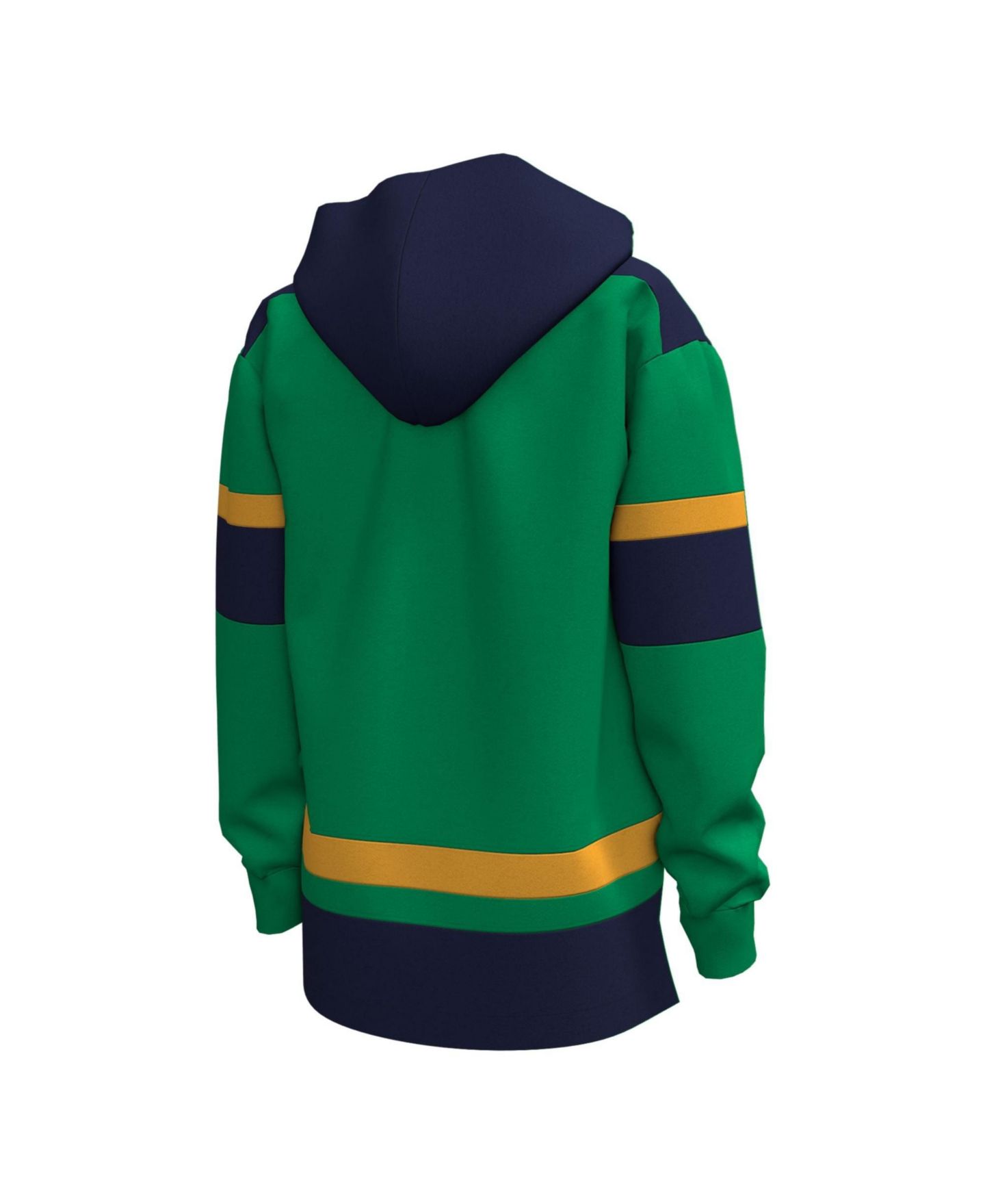Детское худи Under Armour Kelly Green Notre Dame Fighting Irish Irish Wear Green Gameday Hockey — фото 3