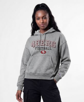 Women's Gray San Francisco 49ers Triumph Tri-Blend Hoodie