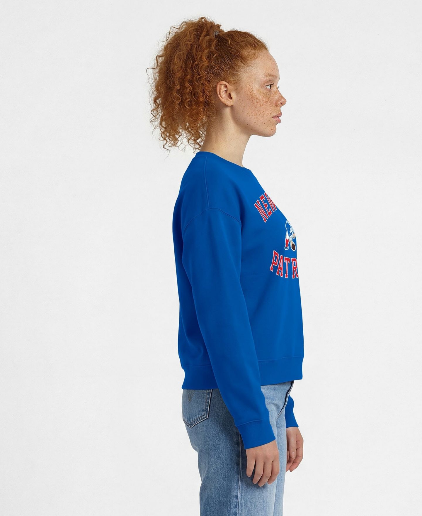 Женская толстовка Champion Royal New England Patriots Heart & Soul Powerblend — фото 4