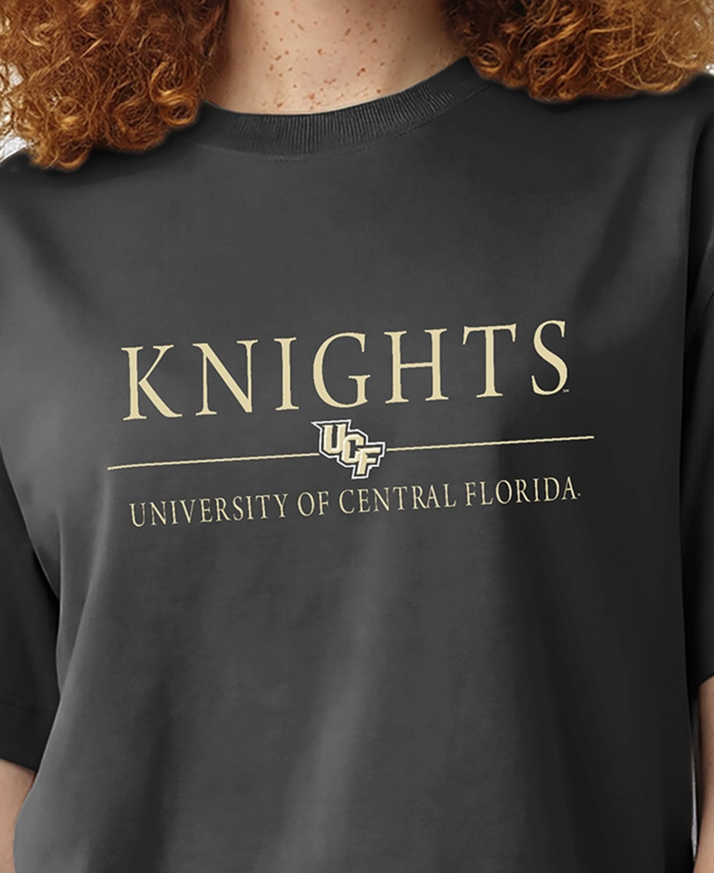 Женская футболка Champion Black UCF Knights Waist Length Wordmark — фото 5