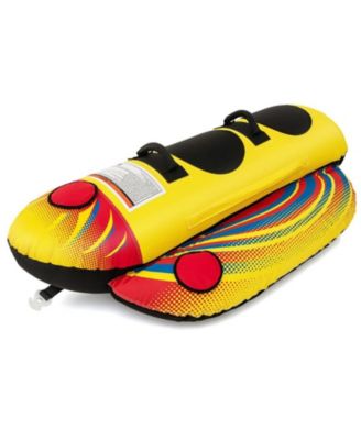 1 or 2 Person Inflatable Towable Tube Banana Boat for Boating, for Indoor or Outdoor Sports Training and Recreation