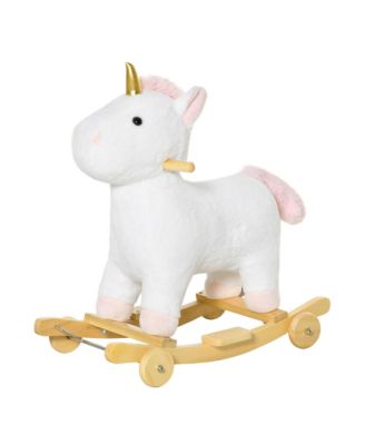 Wooden 2-in-1 Gliding and Rocking Ride-On Toy, Ages 3-6