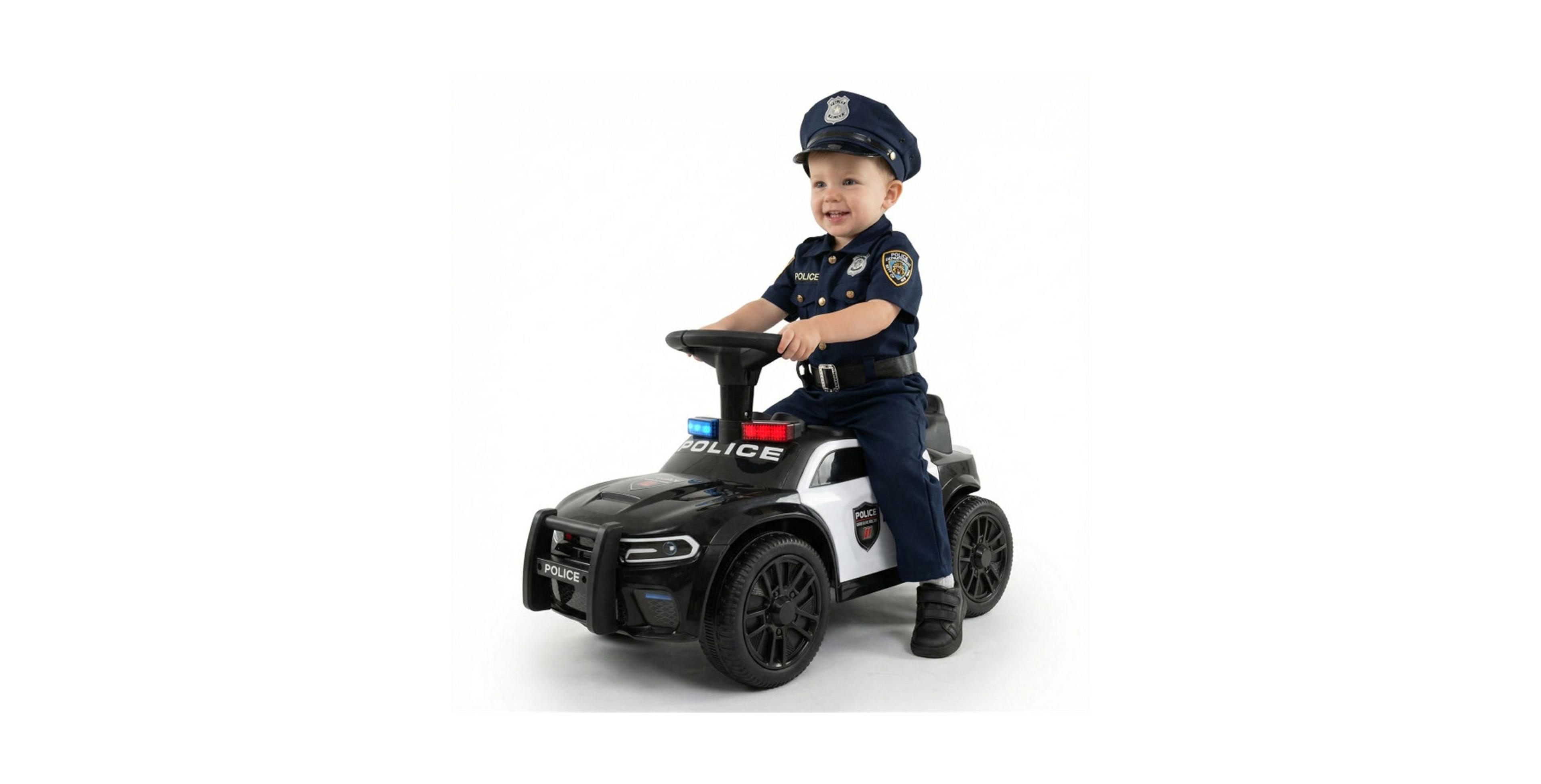 Sevorley Police Push Ride-On Car, Ages 18 Months+