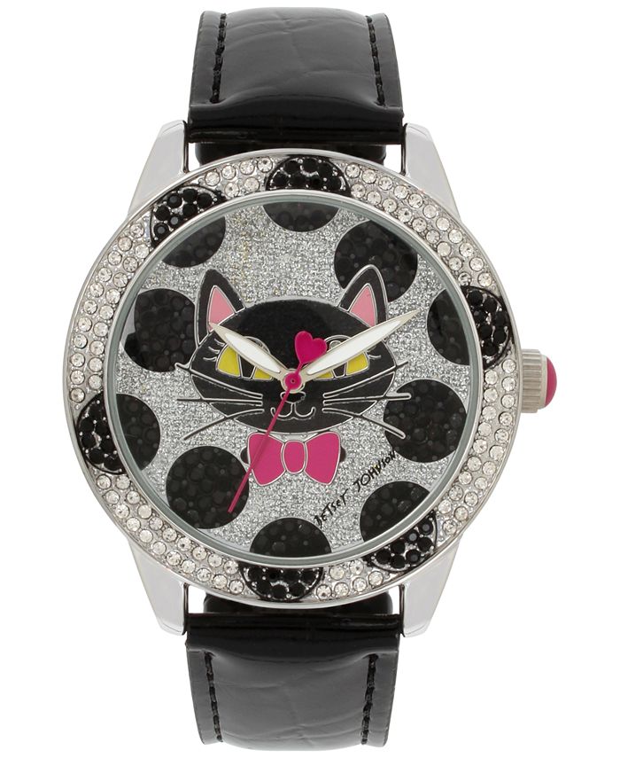 Betsey johnson black cat watch new arrivals