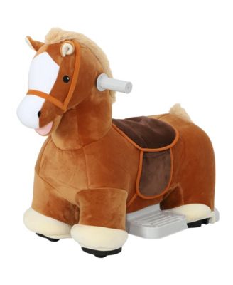 Wheeled Ride-On Horse, 6V Battery-Powered with Music, Ages 18 Months-5 Years