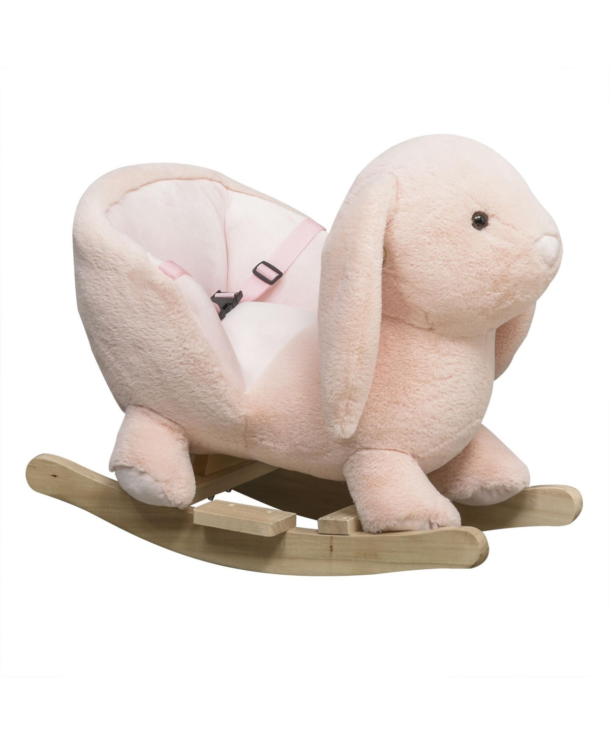 Sevorley Rocking Plush Wooden Ride-On Toy, Ages 18-36 Months