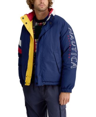 Men's Reversible Mock Neck Puffer Jacket