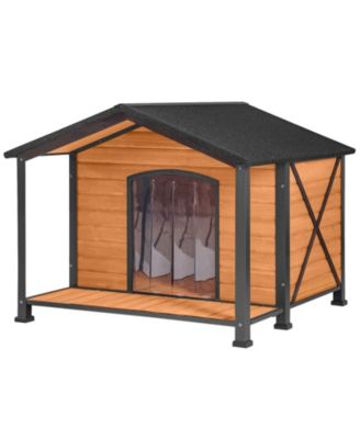 Large Waterproof Dog House with Anti-Chewing Metal Frame