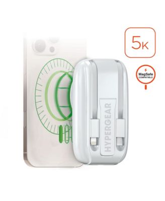 Mag Grip Go 5,000mAh Magnetic Wireless Fast-Charge Power Bank for MagSafe-Enabled Devices