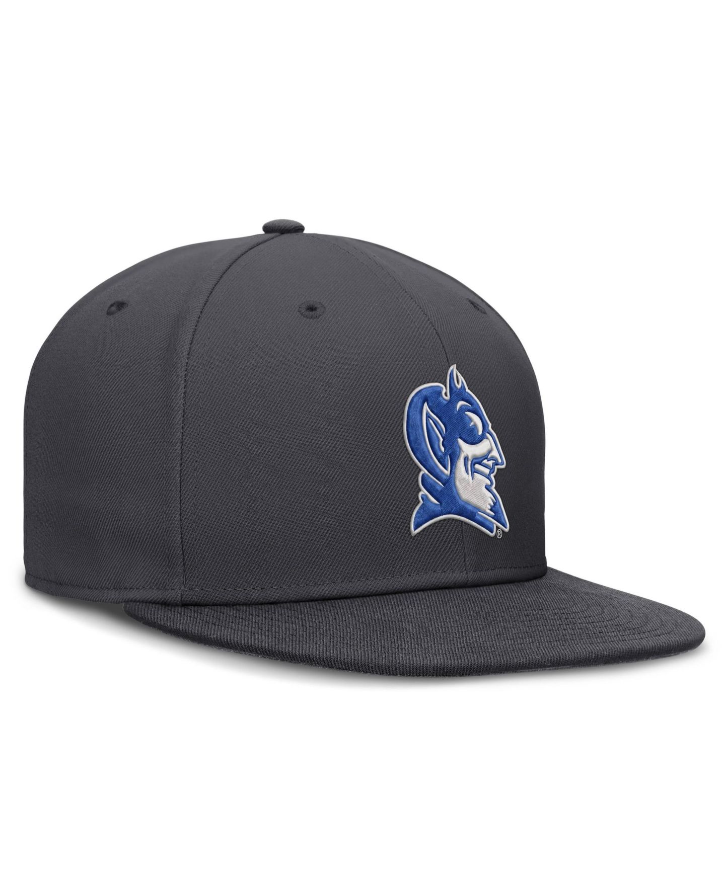 Мужская кепка Nike Anthracite Duke Blue Devils Pro Dri-FIT Fitted Hat — фото 3