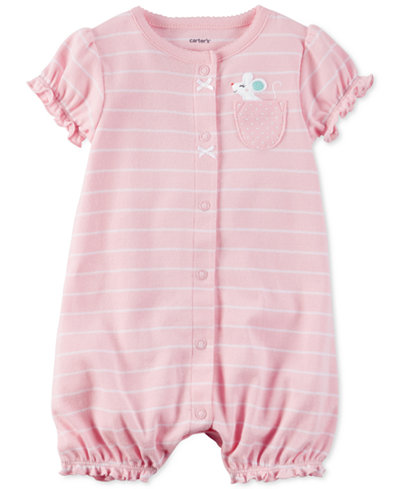 Carter's Striped Mouse Romper, Baby Girls (0-24 months)