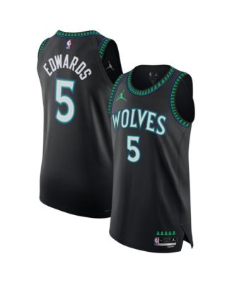 Men's Anthony Edwards Black Minnesota Timberwolves Authentic Jersey - Statement Edition