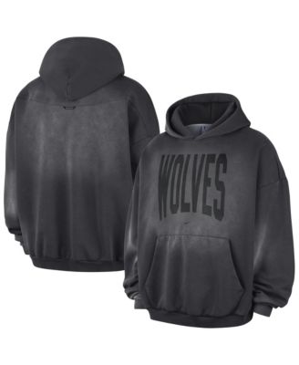 Men's Charcoal Minnesota Timberwolves 2026 Standard Issue Travel Washed Fleece Pullover Hoodie