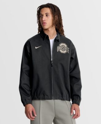 Men's Black Ohio State Buckeyes Local Full-Zip Twill Jacket