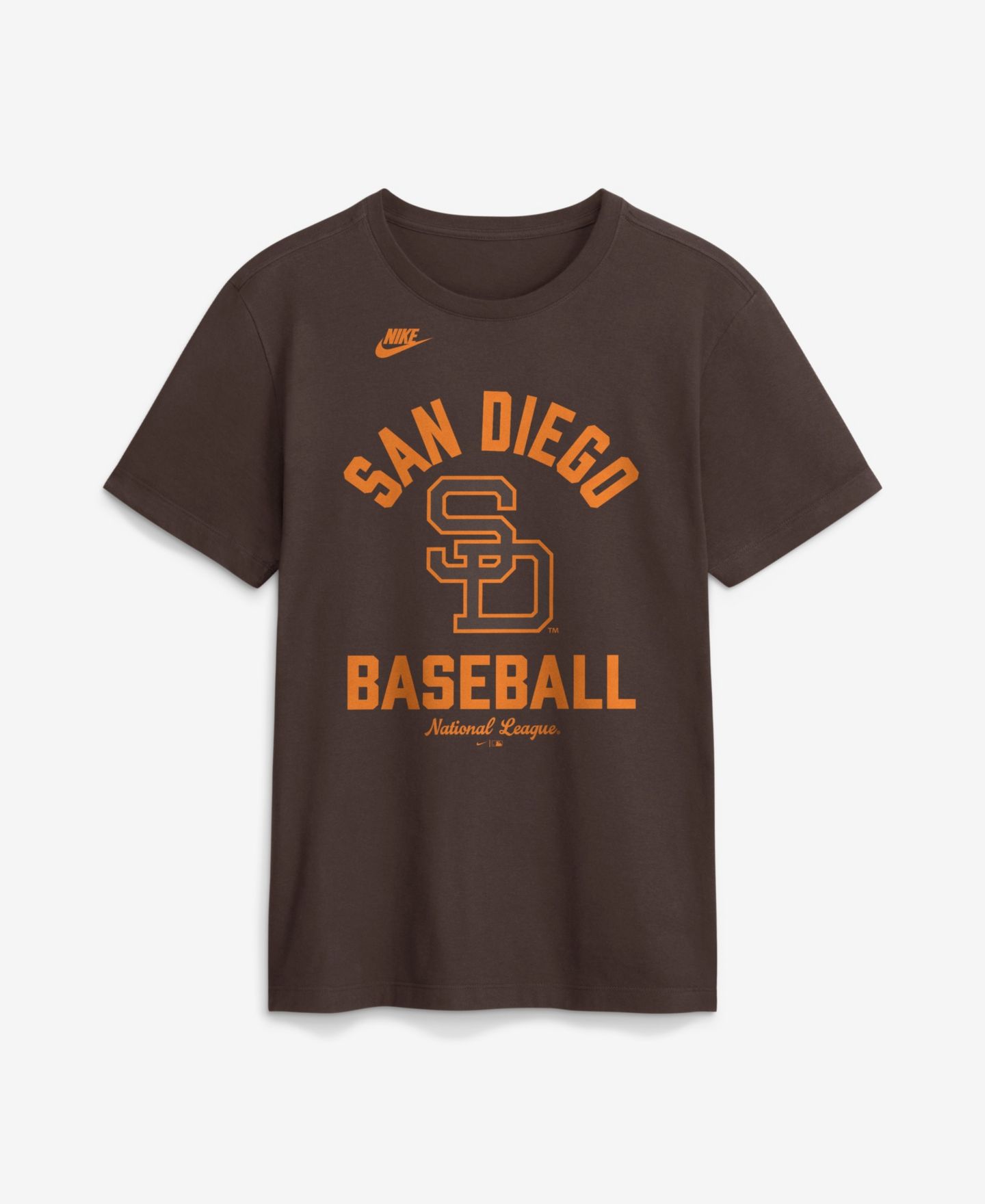 Мужская футболка Nike Brown San Diego Padres Cooperstown Collection — фото 1