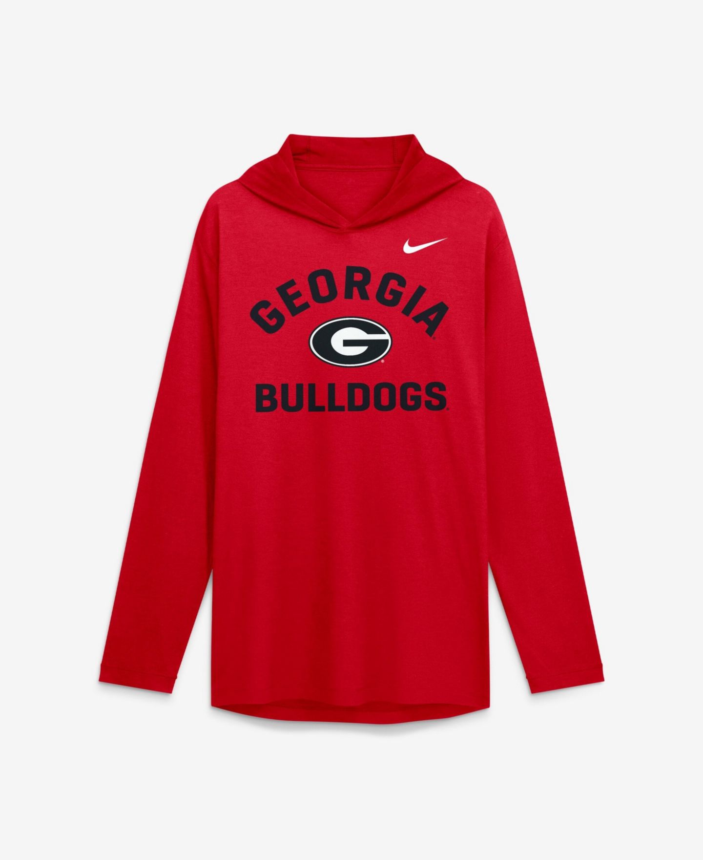 Мужская футболка Nike Red Georgia Bulldogs Primetime Arch Tri-Blend Dri-FIT Long Sleeve Hooded — фото 4
