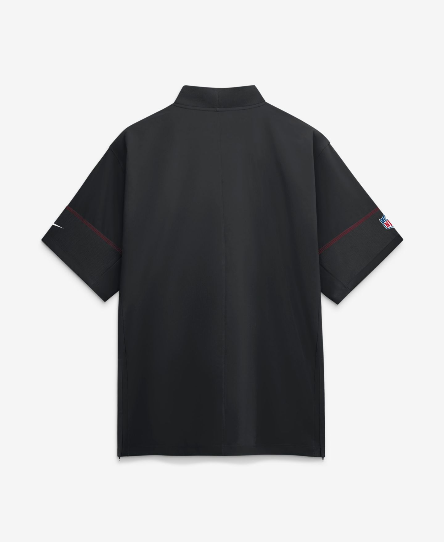 Мужская куртка Nike Black Atlanta Falcons Sideline Short Sleeve Quarter-Zip Coaches — фото 2
