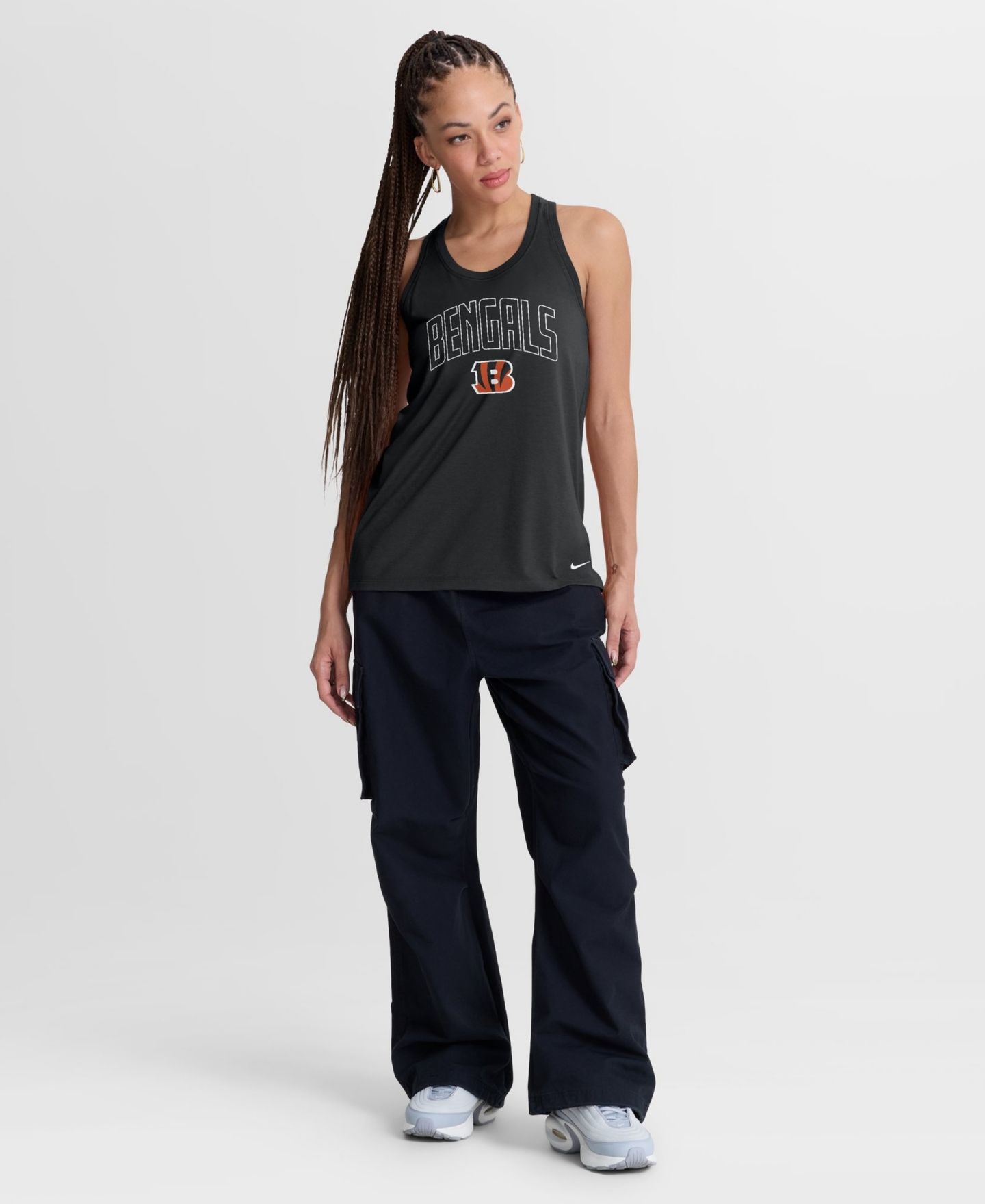 Женский топ Nike Black Cincinnati Bengals Primetime Tri-Blend Dri-FIT — фото 4