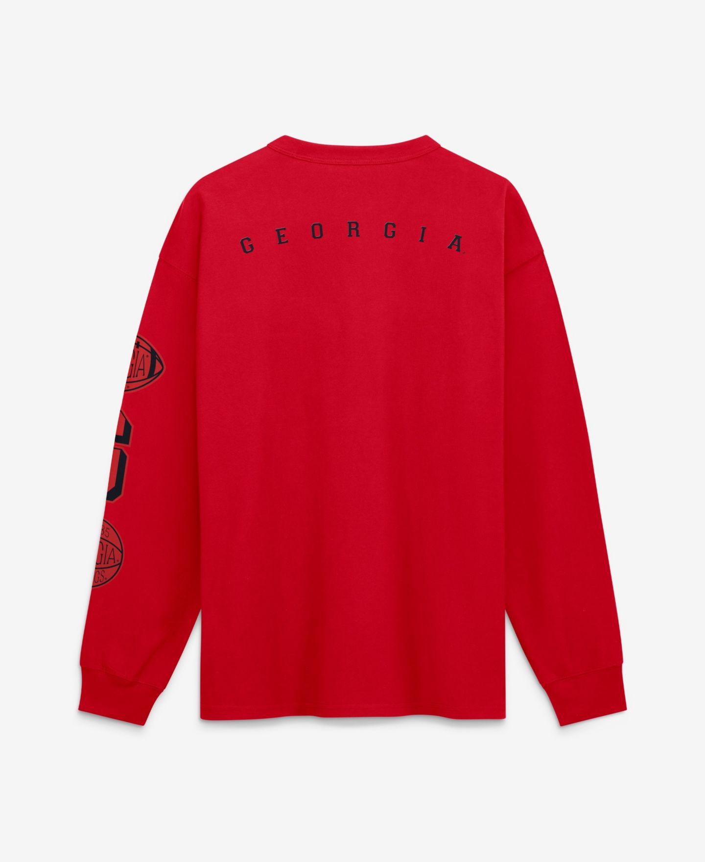 Мужская футболка Nike Red Georgia Bulldogs Academic Long Sleeve Pocket — фото 3