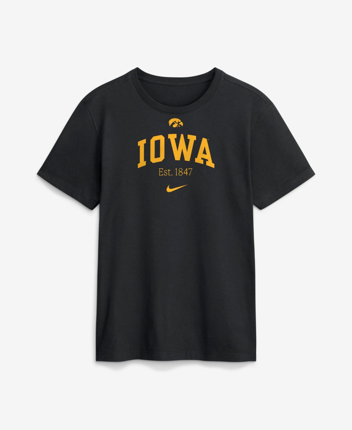 Мужская футболка Nike Black Iowa Hawkeyes Academic Arch — фото 1