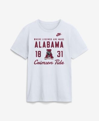 Men's  White Alabama Crimson Tide Legacy Stacked Established T-Shirt