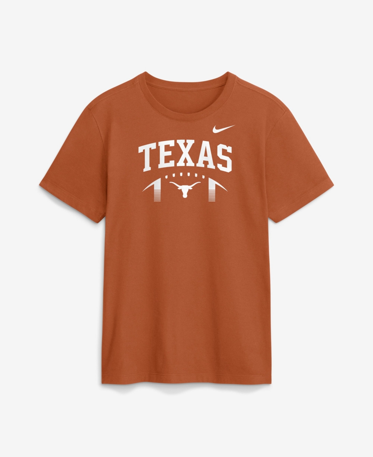 Nike Men's Texas Orange Longhorns Primetime Football Icon T-Shirt