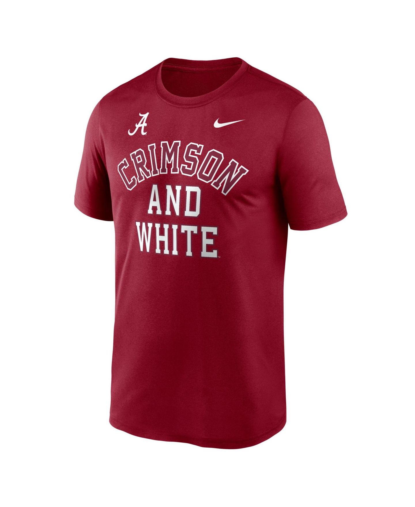 Мужская футболка Nike Crimson Alabama Crimson Tide Primetime Arch Mantra Legend Dri-FIT — фото 4