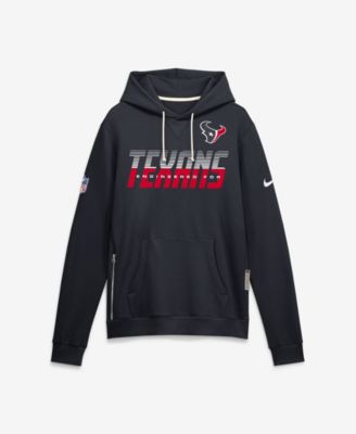 Men's Navy Houston Texans Sideline Standard Issue Top Prospect Dri-FIT Hoodie