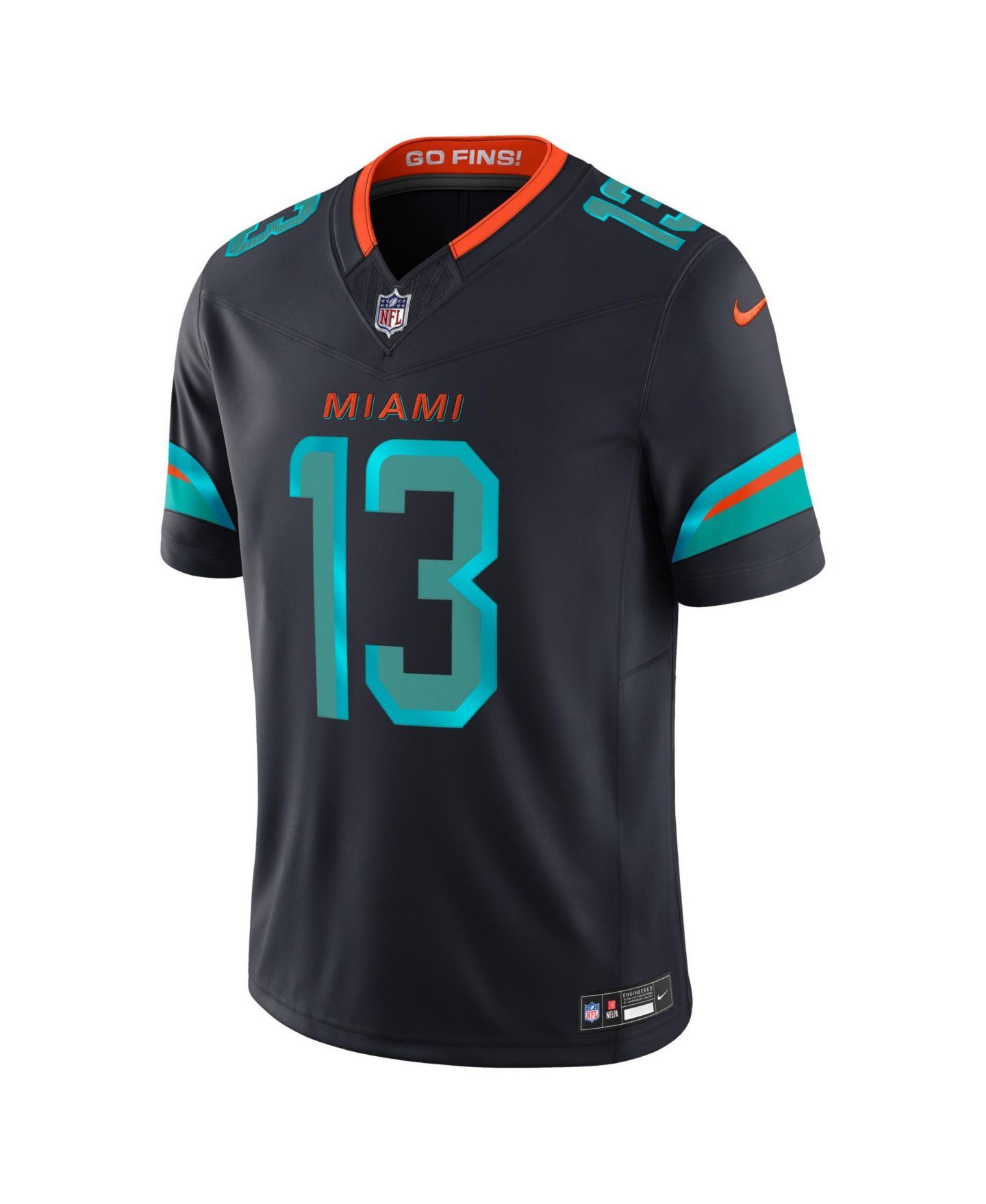 Мужской топ Nike Dan Marino Navy Miami Dolphins Rivalries Collection Stitched Limited Jersey — фото 2