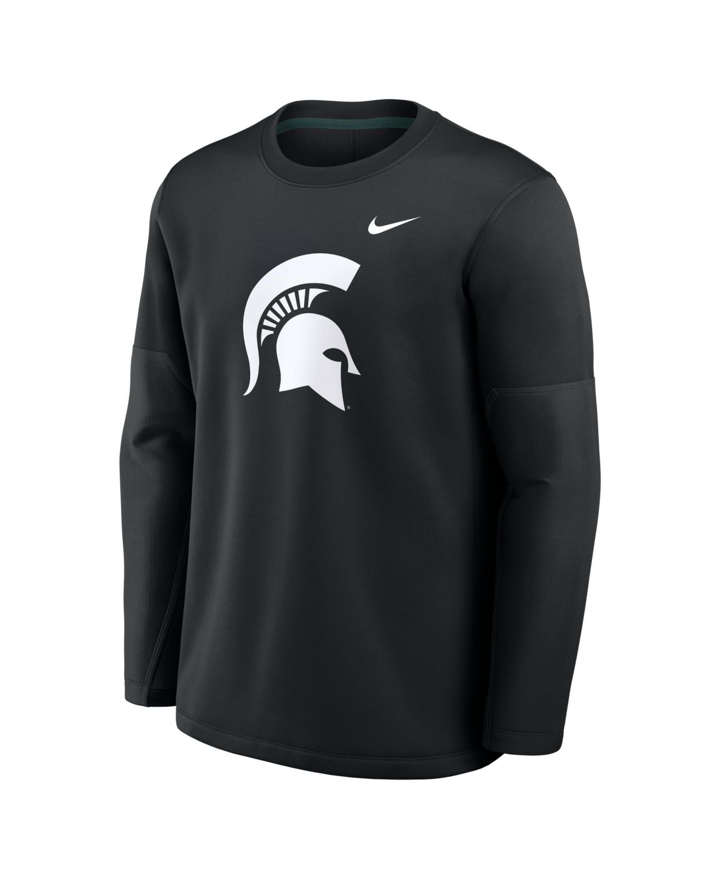 Мужской топ Nike Black Michigan State Spartans 2026Â Sideline Coaches Therma-FIT Long Sleeve — фото 3