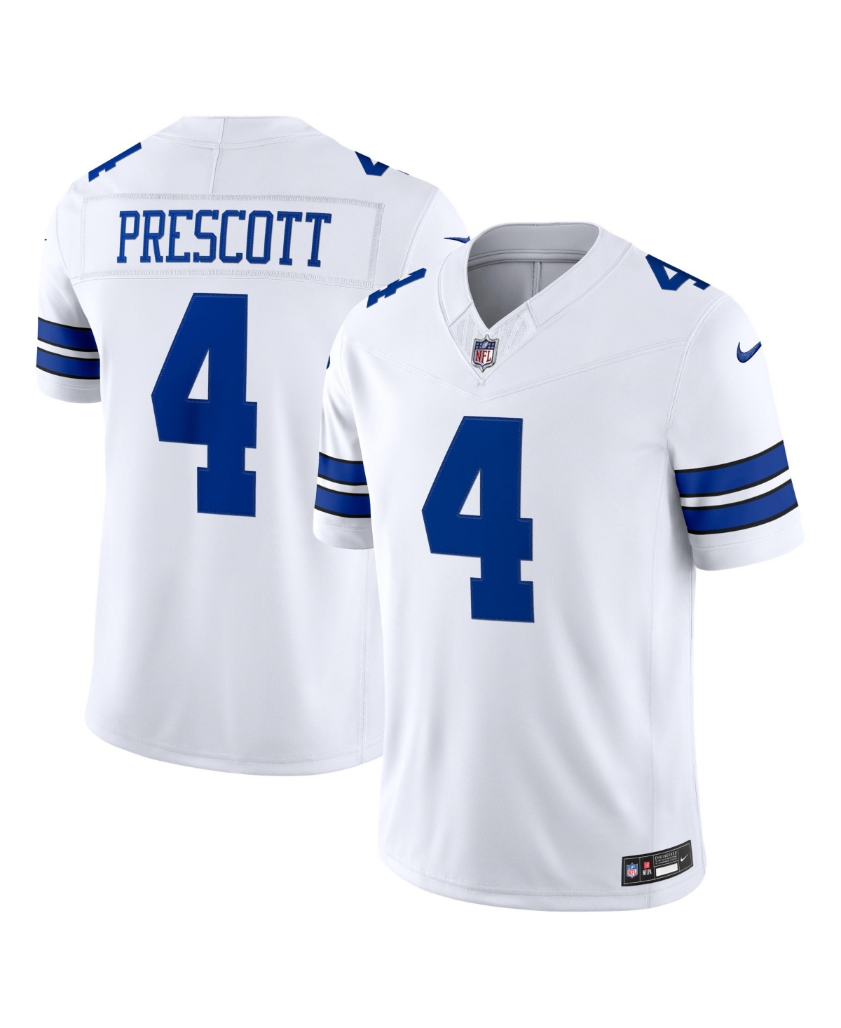 Nike Men's Dak Prescott White Dallas Cowboys Vapor F.u.s.e. Stitched Limited Jersey