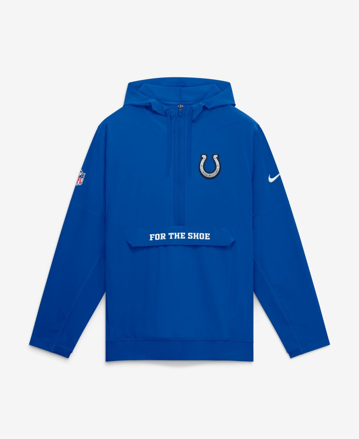 Мужская куртка Nike Royal Indianapolis Colts 2026 Rivalries Collection Sideline Anorak Half-Zip — фото 7