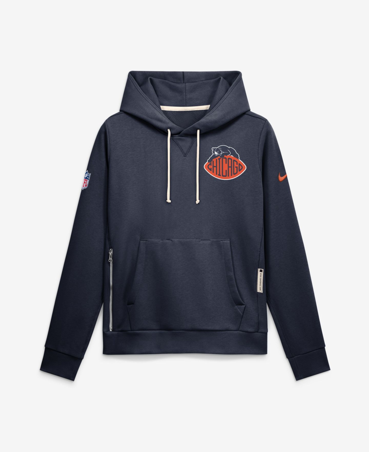 Женское худи Nike Navy Chicago Bears 2026 Rivalries Collection Standard Issue Sideline Pullover — фото 4