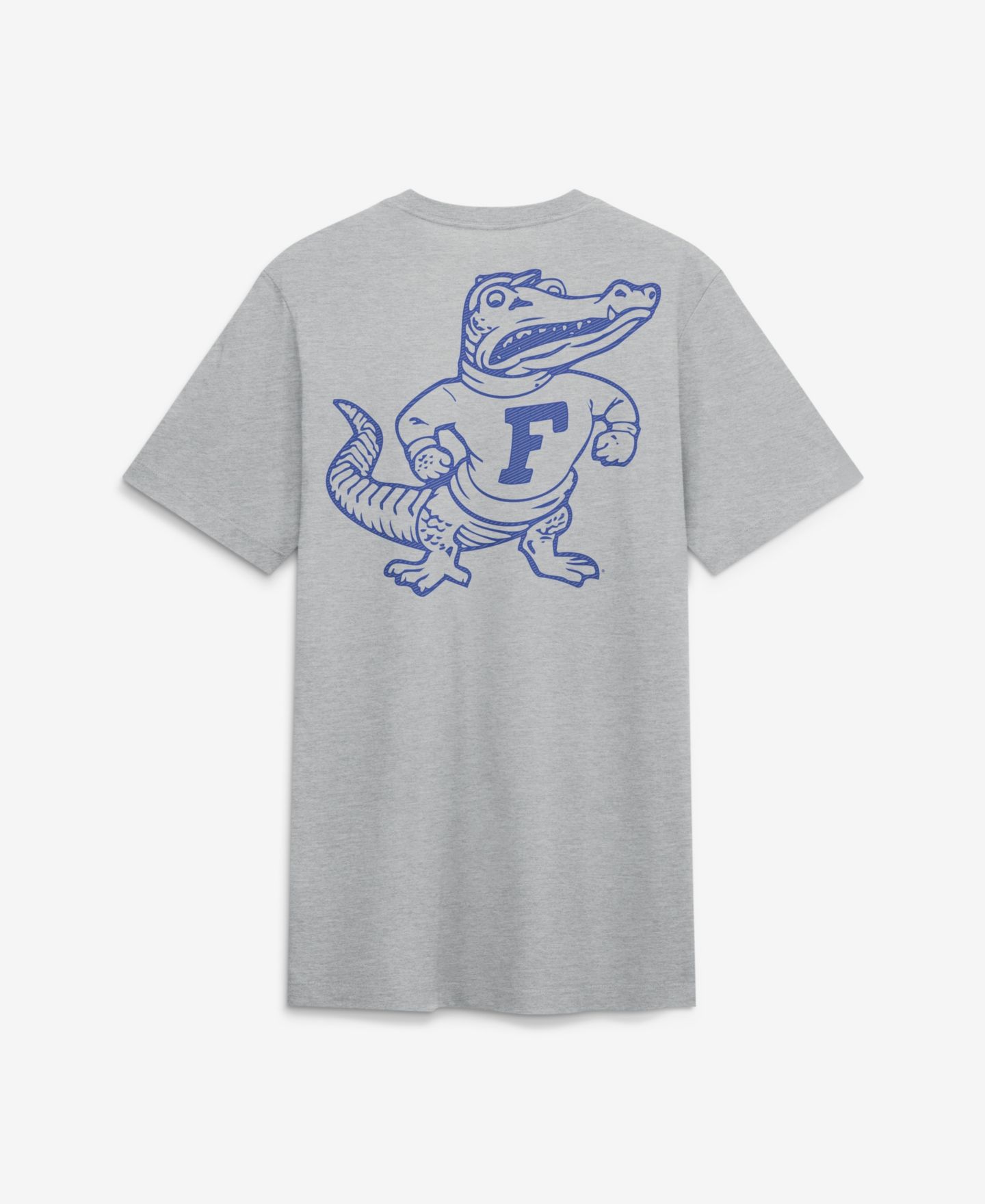 Мужская футболка Nike Heather Gray Florida Gators Arch Wordmark Legacy Tri-Blend — фото 2