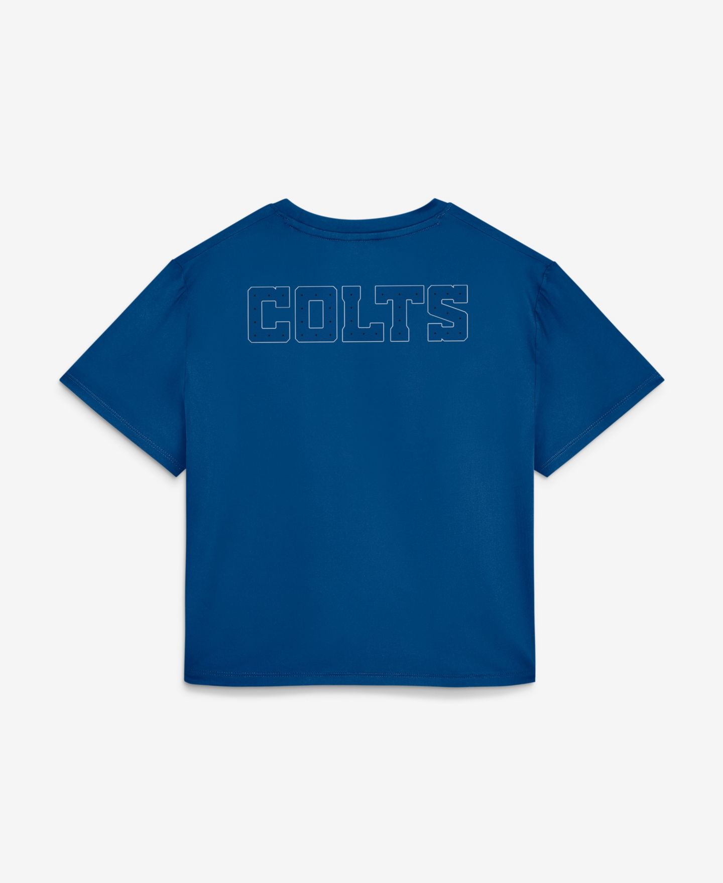 Женская футболка Nike Blue Indianapolis Colts 2026 Rivalries Collection Classic Twist Cropped — фото 5