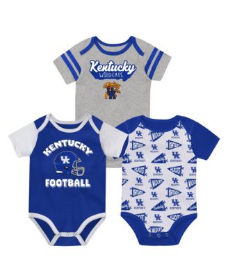 Baby Boys and Girls  Royal Kentucky Wildcats Star Player Three-Piece Bodysuit Set